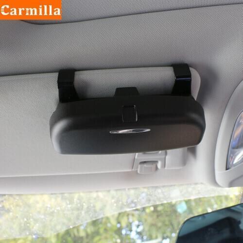 Car Glasses Storage Box Sunglasses Case for Mitsubishi Outlander ASX Lancer Evolution Pajero Eclipse Grandis Fortis