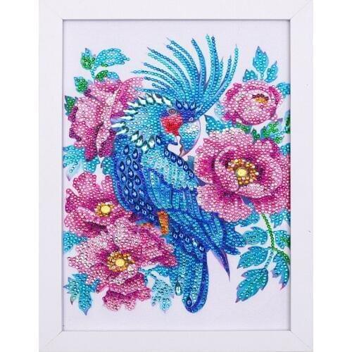 AZQSD Full DIY 5D Diamond Painting Animal Bird&flower Cross Stitch Diamond Embroidery Patterns Rhinestones Partial Drill