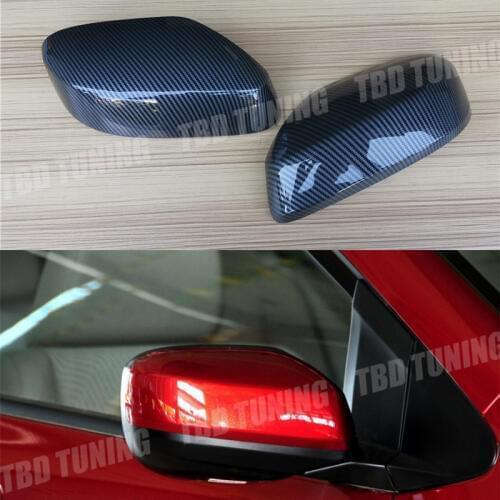 Carbon Fiber Look Mirror Cover For Honda City 2009 2010 2011 2012 2013 2014 Replacement Rear Side View Mirror Cover