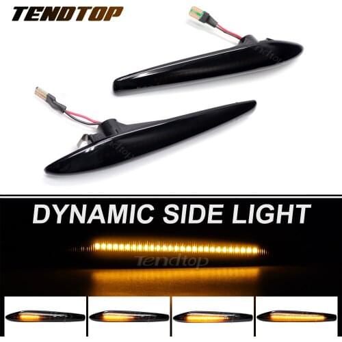 For Alfa Romeo 159 Typ 939 2005-2010 Boera Typ 939 Dynamic Amber Lamp Car LED Side Marker Turn Signal Sequential Blinker Light