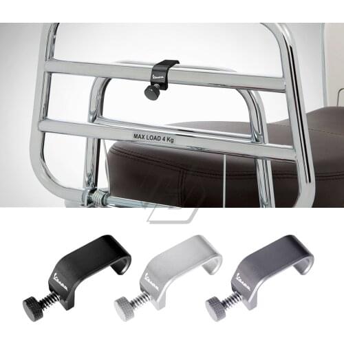 For Vespa Scooter GTS LX LXV Sprint Primavera 50 125 250 300 Motorcycle Rack Lock Hook Frame Crotchet Grips