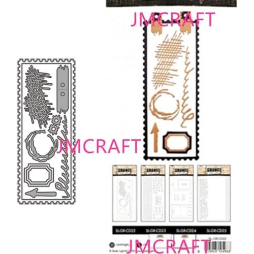 JMCRAFT Arrow Wavy Line Border Decoration #1 Metal Cutting Dies 3D DIY Scrapbook Handmade Paper Craft Metal Steel Template Dies