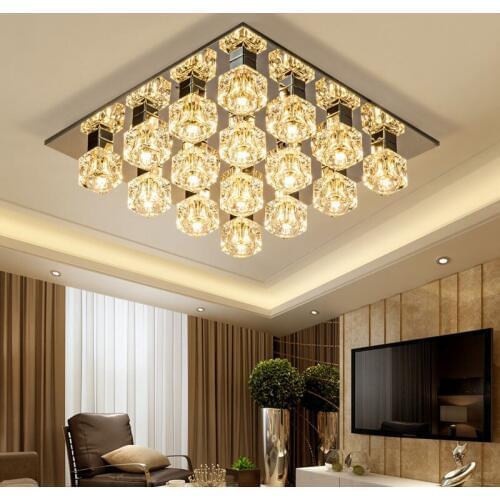 Living room lamp rectangular minimalist modern creative ceiling lamp atmospheric hall lamp personality home led living room head