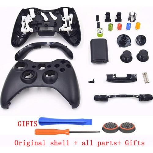 ABS Matte Full Housing Shell Case Button Kits with Tool for XBOX 360 Wireless Controller Replacement repair Parts