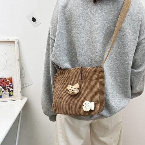 Fashion Small Phone Purse Women Shoulder Bag Corduroy Mini Square Bag Coin Wallet Travel Holiday Pocket Organizer Handbags