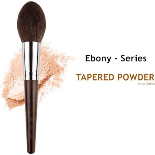 MyDestiny Ebony Powder Makeup Brush Luxury Synthetic Powder Finish Cosmetics Beauty Tool