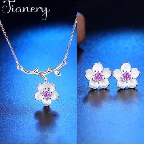 Bridal Jewelry Sets Fashion Flower Earrings Necklaces for Women Wedding Jewelry Bijoux