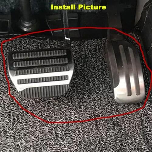 AT MT Steel Car Gas/Fuel Brake Clutch Pedal Pad Cover For Nissan Tiida Livina Sylphy Sunny Altima Sentra Maxima Pulsar 2011-2015