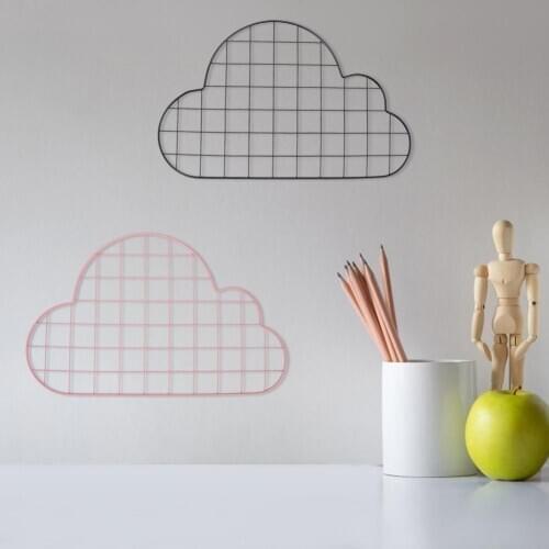 Tieyi Lattice Frame Wall Decoration Girl Heart Room Layout Elegant Beautiful Display Frame Cloud Shape Grid Photo Wall