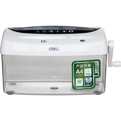 Mini 4L Desktop Manual A4 Shredder Compatible Cutting For Paper & Credit card & CD 1 Sheet/Shred Paper Shredder Home Office