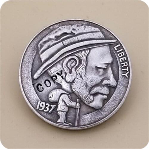 Hobo Nickel Coin_Type #22_1937-S BUFFALO NICKEL COIN COPY