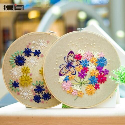 New 3D hand embroidery cross-stitch kit DIY material package creative European-style embroidery kit