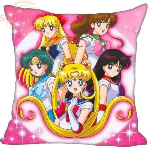 New Nice Sailor--Moon Pillowcase Wedding Decorative Pillow Case Customize Gift For Pillow Cover