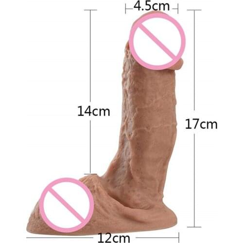 Realistic Diameter 4.5cm Dildo Excellent Craftsmanship Adult Toys For Female Smell Fragrance No Oil Real Skin Touch Sex Toys