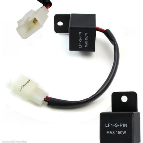 12A 2Pin Electronic LED Flash Relay Applicable To for Honda Kawasaki Suzuki Yamaha Motorcycle Steering Light
