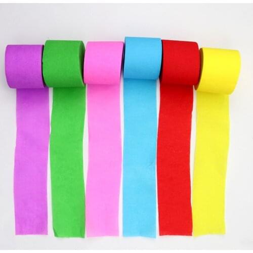 Wrinkle Roll Paper Arts Craft Material Supplies 4/6/12 Pcs Art Set Crepe Paper Origami Crinkled Craft Wrinkled Paper For DIY