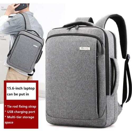 Business Casual Anti-Theft Backpack Waterproof Urban Mens Travel Laptop 15'6 Computer Shoulder Work Youth with Handle USB Bag