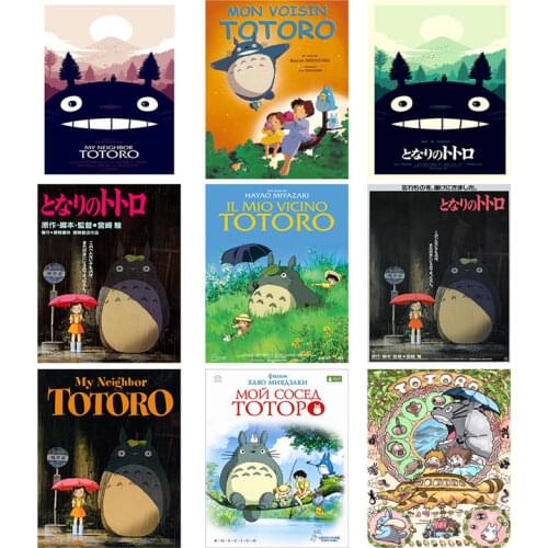 Japanese Anime Canvas Painting Totoro on The Wall Art Posters and Prints Pictures for Living Room Home Decor Cuadros Unframed