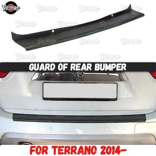 Guard of rear bumper case for Nissan Terrano 2014- ABS plastic accessories protective plate of scratches car styling tuning