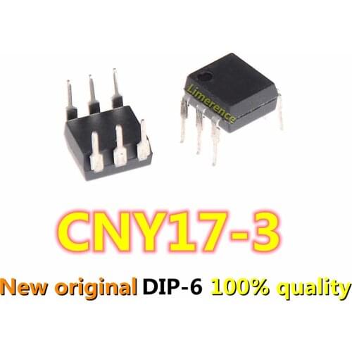 10PCS CNY17-3 DIP6 CNY17 Transistor output optocouplers NPN Phototransistor New original