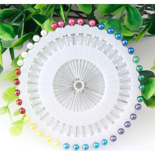 120 pcs Pearl Head Pin Pin Wedding Crafts Tailor Patchwork Straight Sewing Needle Lightweight Metal Needle