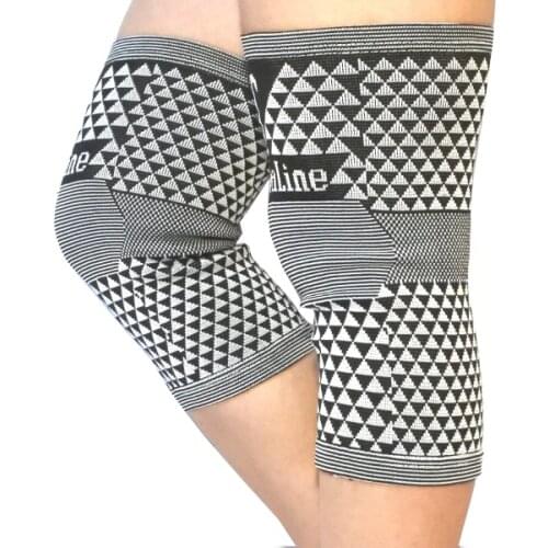 2PAIRS/LOT Cheap Price Hot Sale Tourmaline Magnetic Knee Support Bandage Elastic Kneepads Protector for Sales