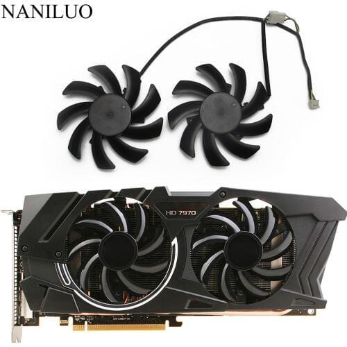 2Pcs/Lot 85mm FDC10H12S9-C HD 6850 6970 7870 For Sapphire HD6850 HD6970 HD7870 HD7950 HD7970 Graphics Cooler VGA Card cooling