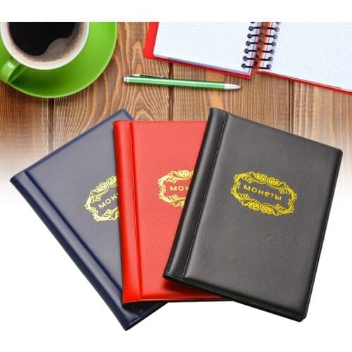 10 Pages 120 Pockets Russian Album For Coin Mini Coin Collection Book Coin Holder Household Collection Book Empty Coin