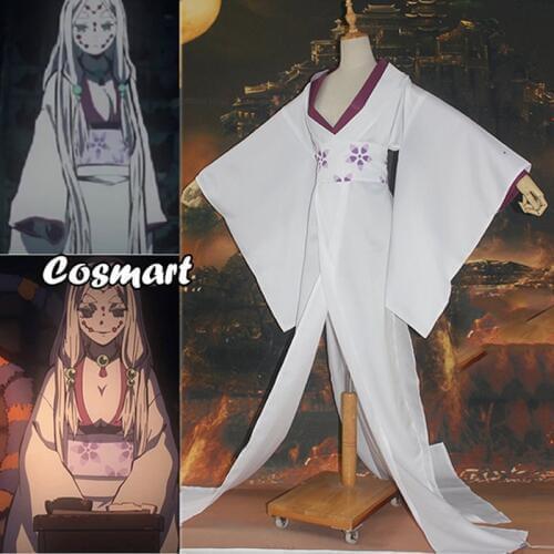 Anime Demon Slayer Kimetsu no Yaiba Spider Hill Rui Mother Cosplay Costume Battle Suit Kimono Uniform Halloween Outfit For Women