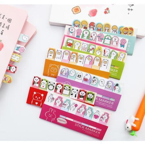 Memo Pad Cute Stationary Kawaii Cartoon Sticky Notes Rowing Scratch PadStudent Stationery Message Sticker School Office Supplies