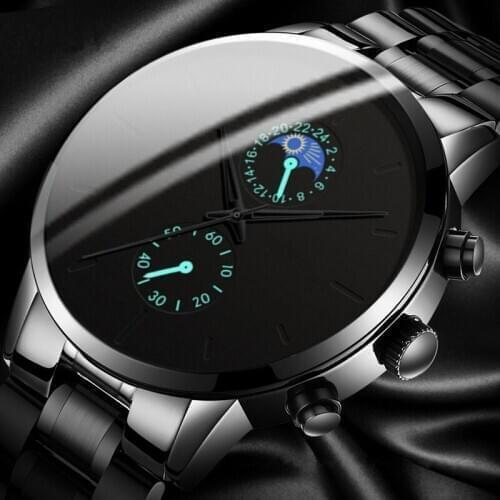 2020 Top Brand Luxury Mens Watch Stainless Steel Belt Clock Male Sports Watches Men Quartz Casual Wrist Watch Relogio Masculino