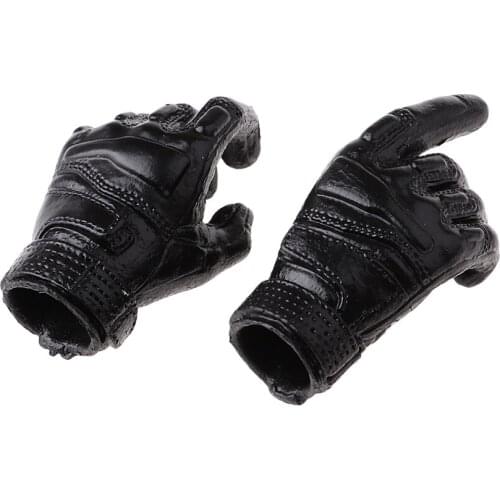 1 / 6 Scale Black Men ' S Gloves Hands for