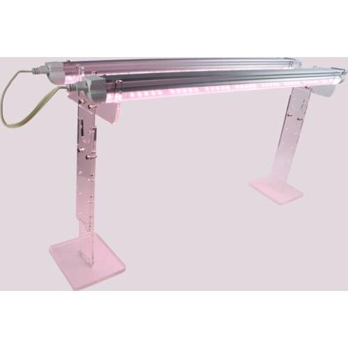 DIY T8 T20 Light Lamp Tube Supporter Succulent Growth light lamp Stand 22-45cm Adjustable Acrylic Plant Lamp Frame