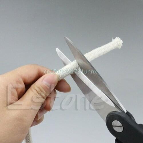 10M (33 ft) Teaching DIY Tool Xaxed Wicks Braided Cotton Core Candle Making Wick For Kerosene Or Oil Lamps 4mm
