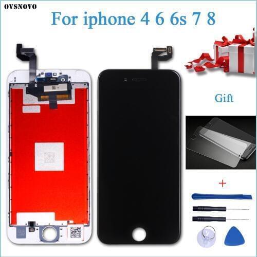 Grade AAA+++ for iPhone 6S screen with tools and tempered glass replacement for iPhone 6/7/8 LCD Display touch screen assembly