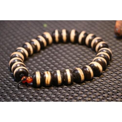 Set of 26 Magic Tibetan old Agate 1 Line Healer Medicine Abacus dZi Bead Amulet LKbrother Talisman UPD210527A4