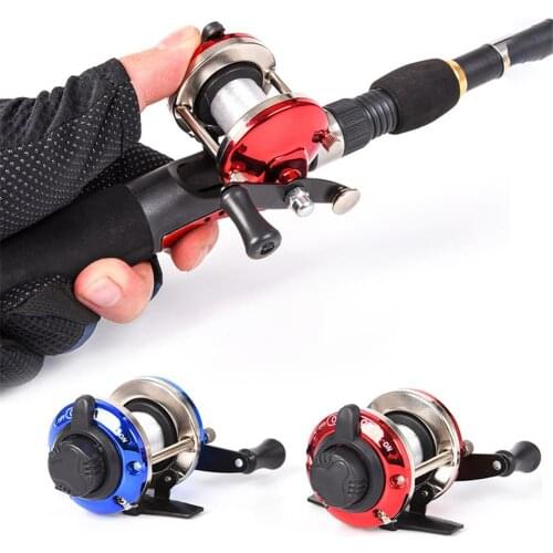 New Mini Winter Ice Fishing Reel Metal Baitcasting Reels Double Rocker Bait Casting Reel Smooth Handle High Braking Strength