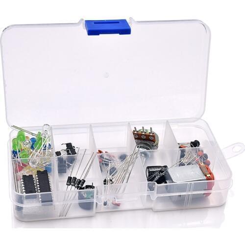 Electronics Fans Package Starter Kit for Arduino with Retail Box DIY Kit LED Capacitor 74HC595N 1N4001 BC547