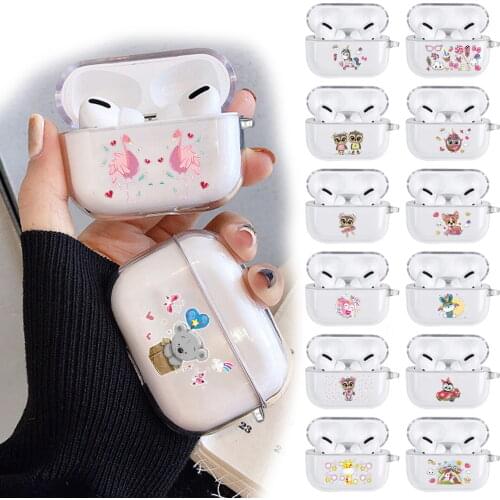 Anti-fall Earphone Case for Apple AirPods Pro Dust Proof Protective Case Cute Cartoon Bluetooth Wireless Headphone Accessories