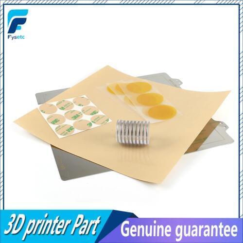 220x220mm Spring Steel Sheet +PEI+ Magnet For Becoming Magnetic Hot Bed Build Surface Plate For Wanhao i3 Anet A8 A6