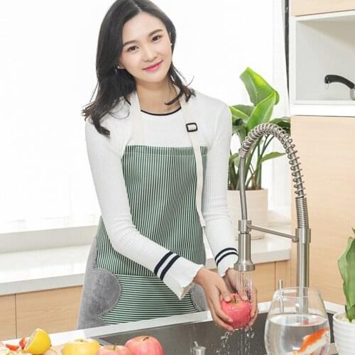 AdjustableKitchen Hand Wipe Apron Waterproof Oil Proof Cooking Blouse Fashion Household Cloth art apron for men and women