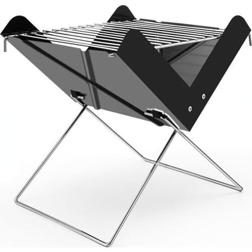 Foldable Outdoor Barbecue Grill Charcoal Charcoal Grill Bbq Wire X Type Small Portable Folding Grill Korean Bbq