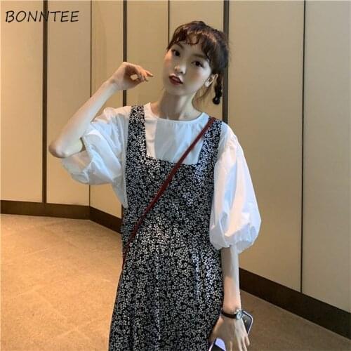Dresses Women Sleeveless Sayas Largas De Mujer Simple Backless Ulzzang Hipster Floral Spring Harajuku All-match Holiday Clothes