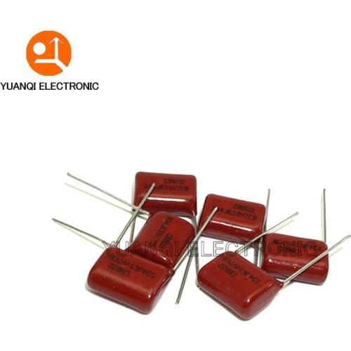 250pcs CBB Polypropylene film capacitor pitch 15mm 20mm 630V 400V 450V 220nF 330nF 470nF 680nF 820nF 1uF 1.5uF