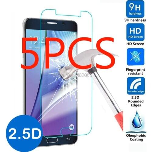5PCS Tempered Glass For Samsung Galaxy J1 J3 J5 J7 Neo Core Nxt J701 A3 A5 2016 2015 Protective Glass For Samsun A3 A5 A710 2017