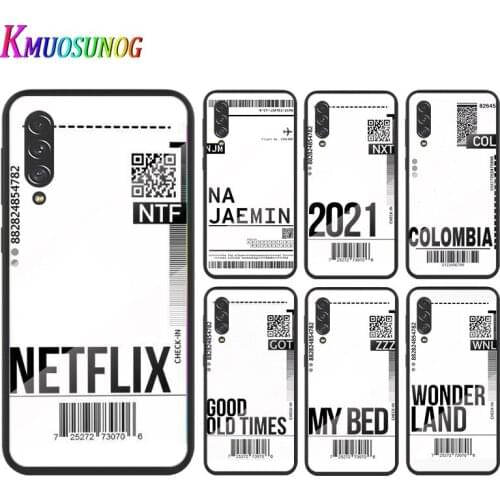 Fashion Travel Air Ticket For Samsung Galaxy A91 A81 A72 A71 A52 A51 A41 A31 A21S A11 A01 Tempered Glass Cover Phone Case