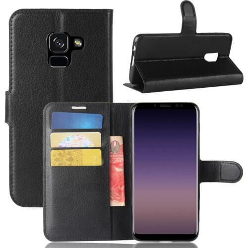 Book Style PU Leather Case Cover for Samsung Galaxy A8 2018 Flip Wallet Phone Bags Cases with Stand for Samsung Galaxy A530F