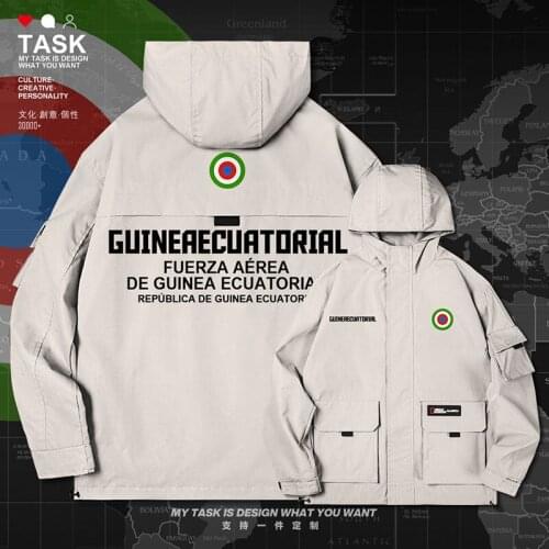 Equatorial Guinea Ecuatorial GQ GNQ Guinean Equatoguinean men jacket hooded air force logo army fan new coat autumn clothes