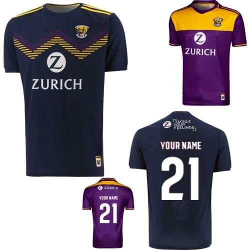 Custom name and number Wexford GAA 2 Stripe home Away Jersey 2022 Ireland shirt