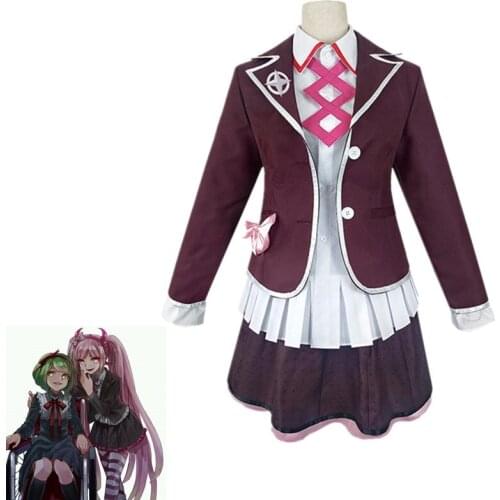 Danganronpa Utsugi Kotoko Cosplay Costume Short Skirt Halloween Girl Woman Uniform Suit Full Set
